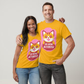 Oranje of Gele Tabby Kat Kitten met Aangepaste Tek T-shirt (Unisex)