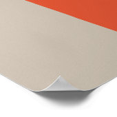 Oranje Oh Hi Typography Poster (Hoek)