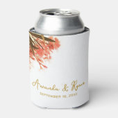 Oranje Oleander Bloemen Huwelijksfeest Blikjeskoeler (Blikje Voorkant)