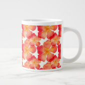 Oranje Oleander Floral Pattern Grote Koffiekop (Rechts)