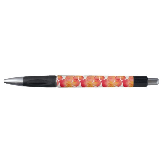 Oranje Oleander Floral Pattern Pen (Voorkant)