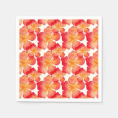 Oranje Oleander Floral Pattern Servet (Voorkant)