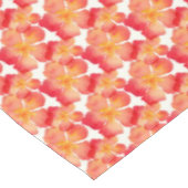 Oranje Oleander Floral Pattern Tafelkleed (Gekanteld)