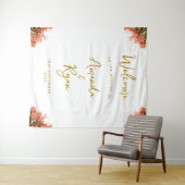 Oranje Oleander Flower Weddenschap Welkomstachterg Wandkleed (In Situ (horizontaal))