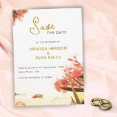 Oranje Oleander Flowers Beach Wedding Save The Date