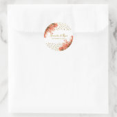 Oranje Oleander Flowers Floral Beach Wedding Ronde Sticker (Tas)
