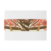 Oranje Oleander Flowers Floral Beach Wedding Uitnodigingen Wikkel (Achterkant Voorbeeld)