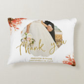 Oranje Oleander Flowers Foto Hartelijk dank voor b Accent Kussen (Achterkant)