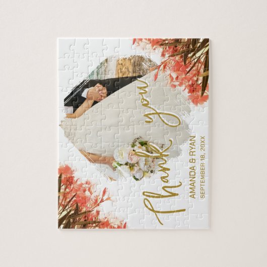 Oranje Oleander Flowers Foto Hartelijk dank voor b Legpuzzel (Verticaal)