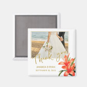 Oranje Oleander Flowers Foto Hartelijk dank voor b Magneet (Voorkant / Achterkant)