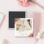 Oranje Oleander Flowers Foto Hartelijk dank voor b Magneet<br><div class="desc">Oranje Oleander Flowers Foto Hartelijk dank voor de bruiloft magneet. Foto's bruiloft magneet met een trouwfoto,  bruid- en bruidenamen en trouwdatum. Personaliseer met uw trouwfoto en andere details. Een elegant en bloemkool bedankt je magneet - geweldig als cadeau voor je trouwgasten.</div>
