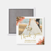 Oranje Oleander Flowers Foto Hartelijk dank voor b Magneet (Voorkant / Achterkant)