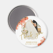 Oranje Oleander Flowers Foto Hartelijk dank voor b Magneet (Voorkant / Achterkant)