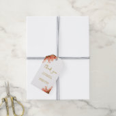 Oranje Oleander Flowers op Beach Weddenschap Harte Cadeaulabel (Met Touw)