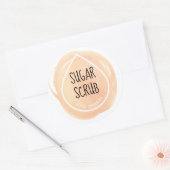 Oranje Oliedruppel Etherische Olieambachtetiket Ronde Sticker (Envelop)