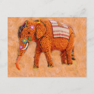 Oranje olifant briefkaart