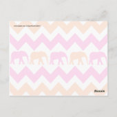 Oranje olifantenblaasjes briefkaart (Achterkant)