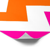 Oranje olifantenblaasjes poster (Hoek)