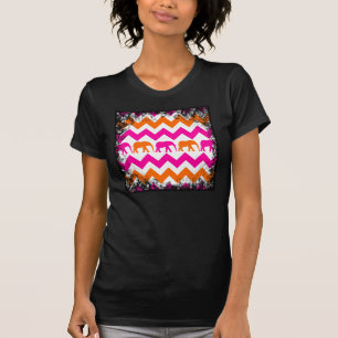 Oranje olifantenblaasjes t-shirt