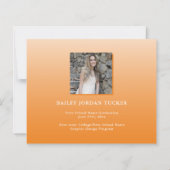 Oranje Ombre AFSTUDEERDER Budget Afstuderen Aankon (Achterkant)