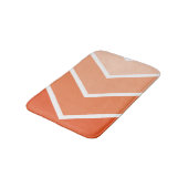 Oranje Ombré Chevron Stripes Pattern Badmat (Gekanteld)