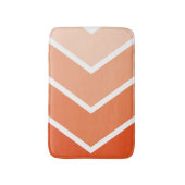 Oranje Ombré Chevron Stripes Pattern Badmat (Voorkant Verticaal)