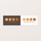 Oranje Ombre Cirkels, Schilder & Decorator Foto Visitekaartje (Buitenkant ongevouwen)