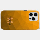 Oranje ombre geometrisch mesh patroon Monogram Case-Mate iPhone Case (Achterkant (horizontaal))