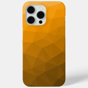 Oranje ombre gradiënt geometrisch mesh patroon iPhone 15 pro max hoesje