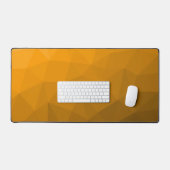 Oranje ombre-gradiënt geometrisch meshpatroon bureaumat (Keyboard & Muis)
