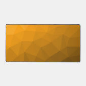 Oranje ombre-gradiënt geometrisch meshpatroon bureaumat (Voorkant)