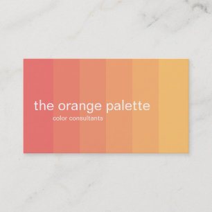 Oranje ombre-panelen visitekaartje