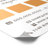 Oranje Ombre Squares, Painter & Decorator Poster (Hoek)