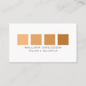 Oranje Ombre Squares, Painter & Decorator Visitekaartje (Voorkant)