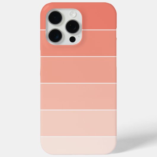 Oranje Ombré Stripes Case-Mate iPhone Case (Achterkant)