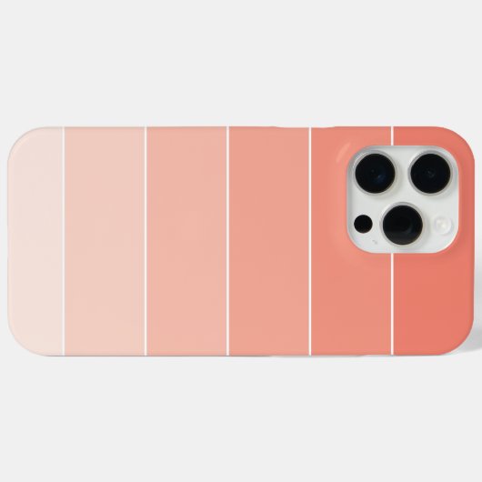 Oranje Ombré Stripes Case-Mate iPhone Case (Achterkant (horizontaal))