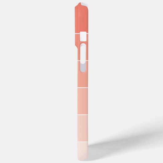 Oranje Ombré Stripes Case-Mate iPhone Case (Achterkant / Links)