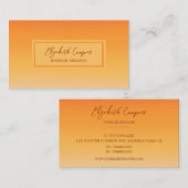 Oranje Ombre Sunset Visitekaartje (Voorkant / Achterkant)