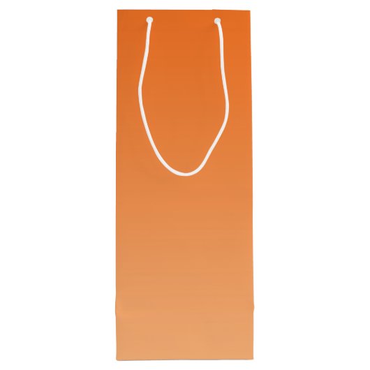 Oranje Ombre Wijn Cadeautas (Achterkant)