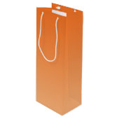 Oranje Ombre Wijn Cadeautas (Voorkant Gekanteld)