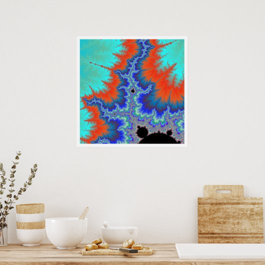 Oranje omkering poster (Keuken)