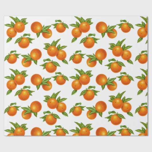 Oranje omlooppapier cadeaupapier (Vlak)