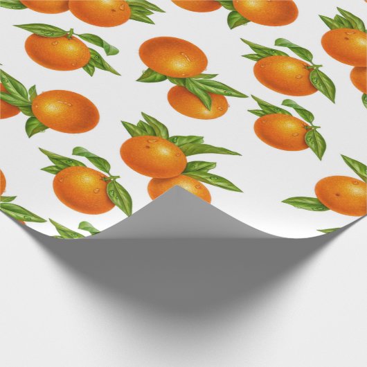 Oranje omlooppapier cadeaupapier (Hoek)