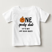 Oranje One Spooky Dude Halloween 1st Birthday (Voorkant)