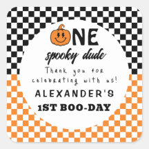 Oranje One Spooky Dude Halloween 1st Birthday