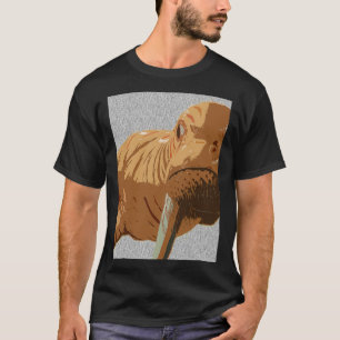 Oranje ontwerp van loopvlakken t-shirt