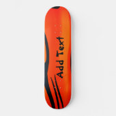 Oranje ontwerpskateboard persoonlijk skateboard (Voorkant)