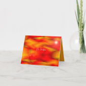 Oranje oogsten en gouden zijn Thankful Minimalist Feestdagen Kaart (Voorkant)