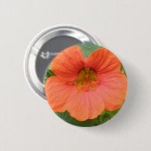 Oranje Oost-Indische Kers Bloem Knop Ronde Button 5,7 Cm (Voorkant /achterkant)