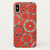oranje op fietswielen Case-Mate iPhone case (Achterkant)